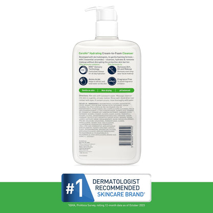 CeraVe Hydrating Cream To Foam Cleanser