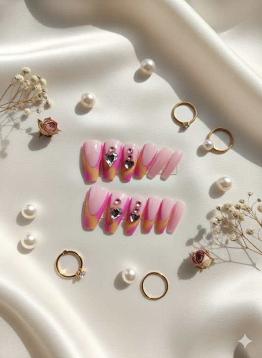 Pink and Gold Diamonds