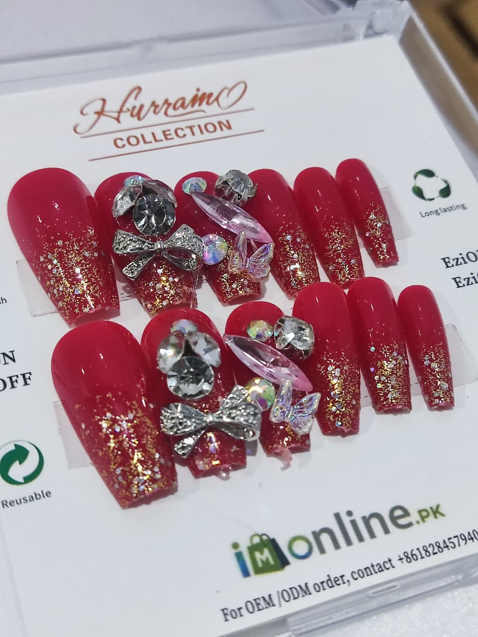 Red Sparkle Diamonds