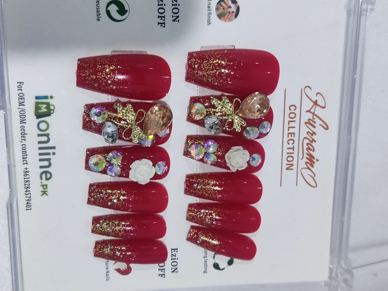 Red Sparkle Diamonds