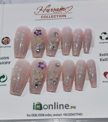 Nude Pink Diamonds and bows