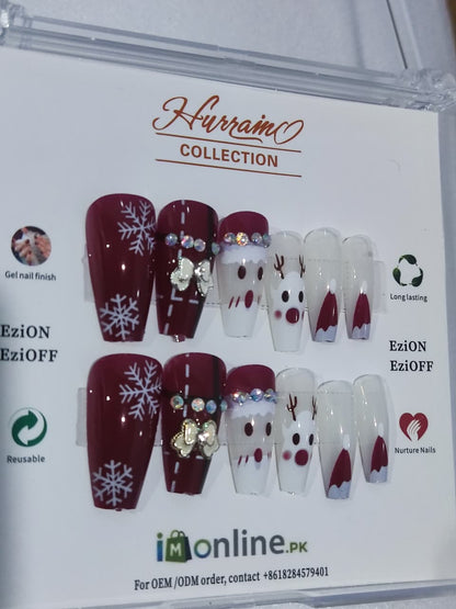 Winter Clause nails