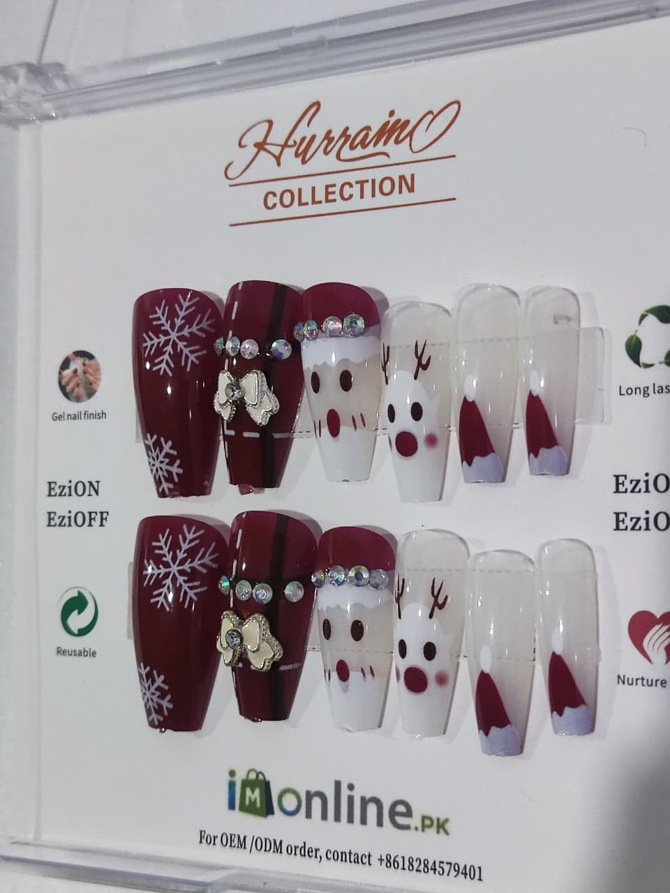 Winter Clause nails